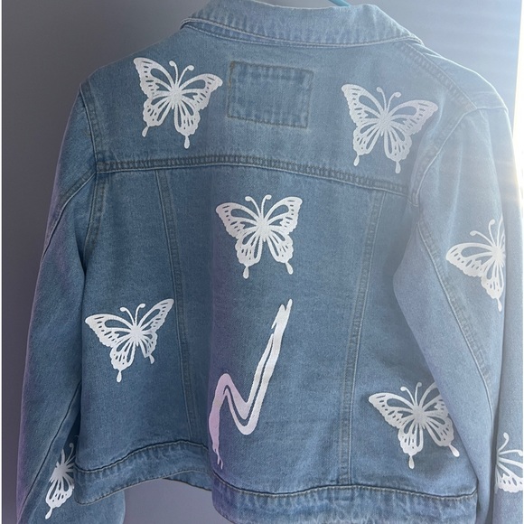 Butterfly Jean Jacket - Picture 2 of 2
